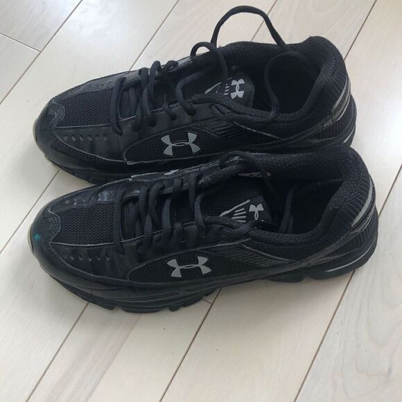 Under Armour Black Lace-Up Athletic Running Shoe Size 5.5 - Picture 2 of 4